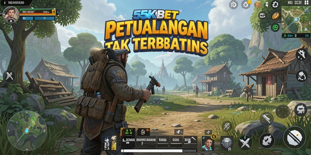 Gameplay seru di dunia terbuka 55KBET yang menantang.