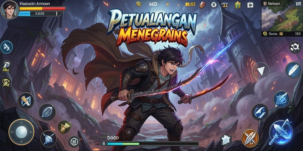 Tampilan gameplay penuh aksi dari 66D yang memukau.
