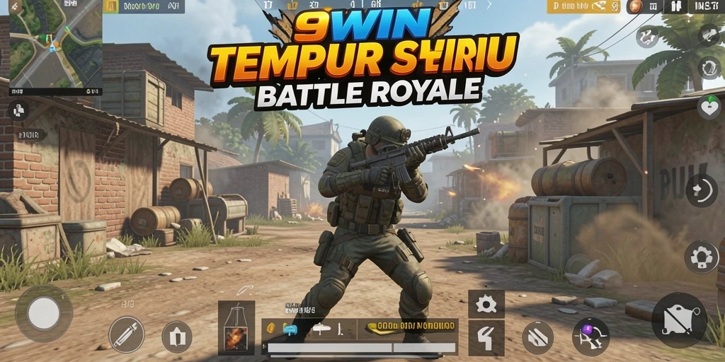 Screenshot gameplay 9WIN menampilkan aksi pertempuran yang mendebarkan.