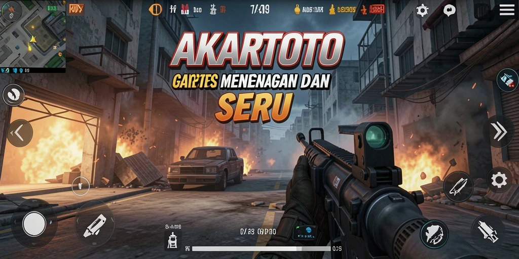 Gameplay seru dengan grafis menawan dalam AKARTOTO.