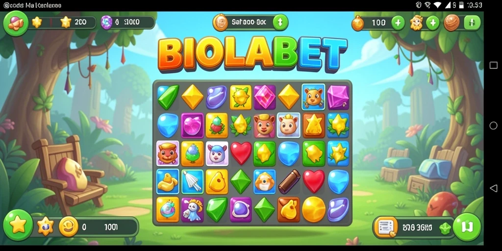 Tampilan screenshot dari gameplay seru BIOLABET yang penuh warna.