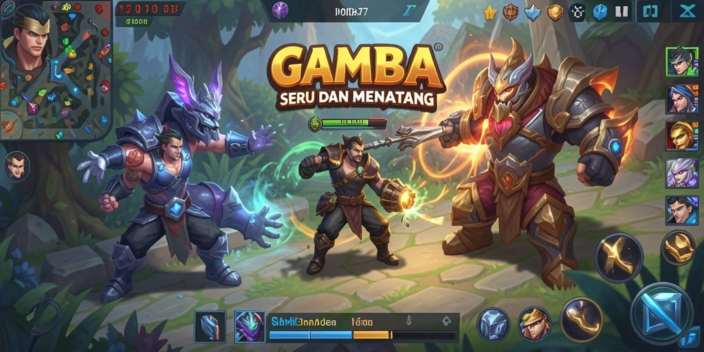 Tampilan gameplay menarik dari CEMARA77 di arena pertempuran.