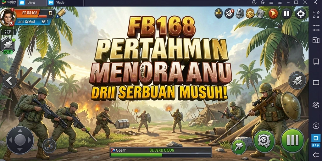 Tampilan gameplay seru dari game Tower Defense FB168.