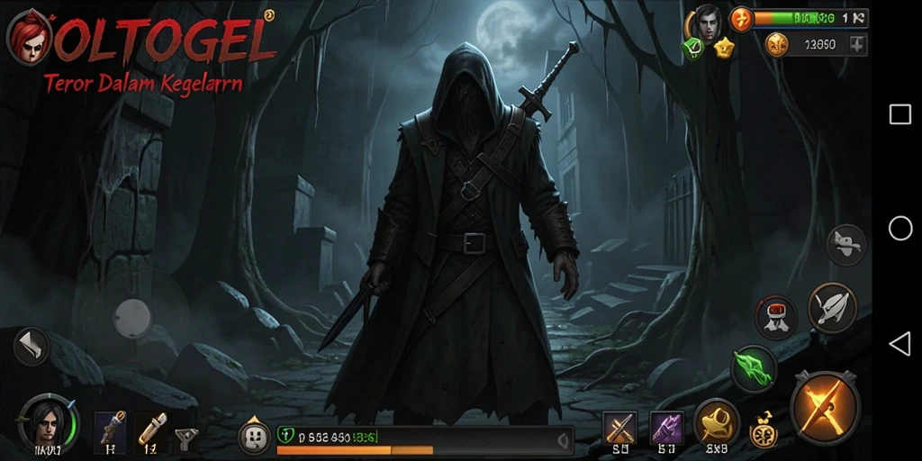 Gameplay menakutkan GOLTOGEL dengan suasana mencekam.