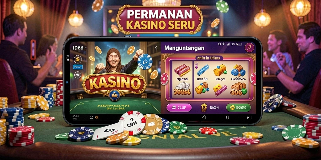 Gameplay menarik dari ID66 saat bermain Kasino dengan teman-teman.
