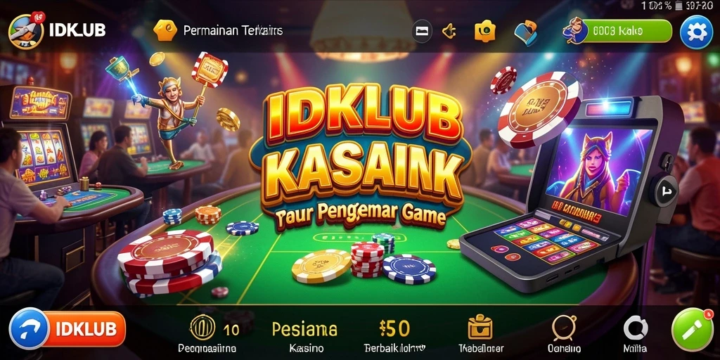 Screenshot gameplay IDKLUB menampilkan pengalaman kasino yang mengesankan.