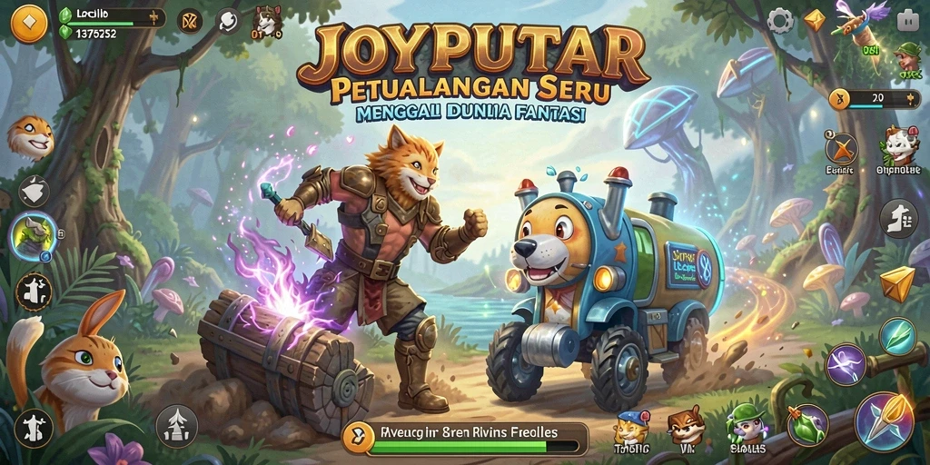 Tampilan gameplay seru dan menantang di JOYPUTAR.
