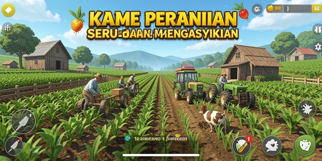 Gameplay KAGANDAN yang menampilkan pertanian yang seru dan dinamis.
