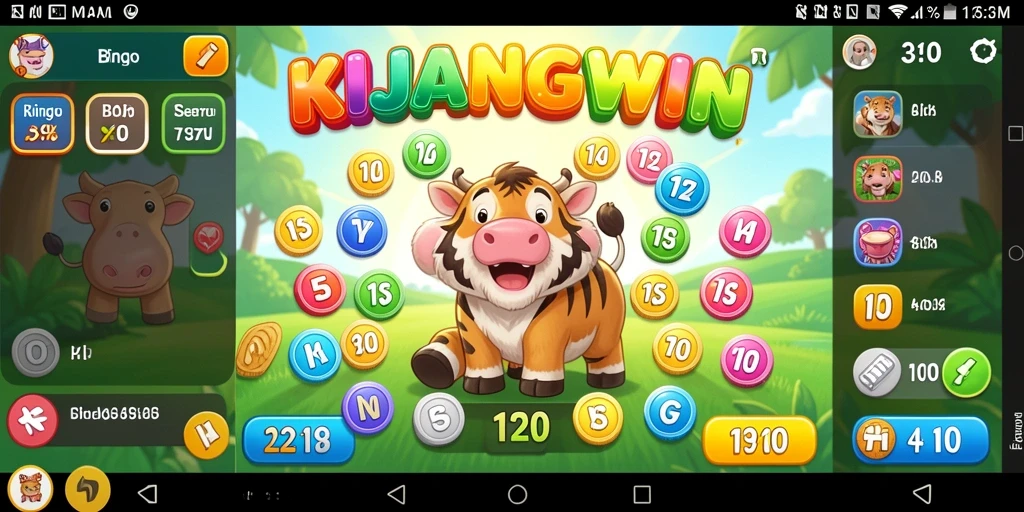 Tampilan gameplay Bingo KIJANGWIN yang menarik dan interaktif.