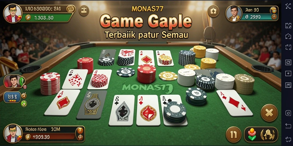 Tampilan gameplay seru MONAS77 dengan pemain aktif.
