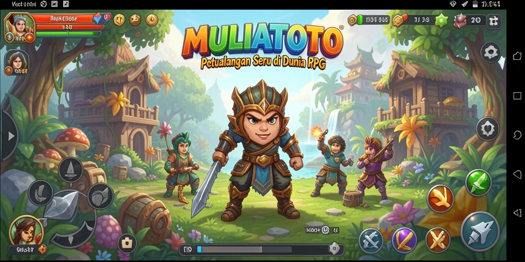 Tampilan menarik dari gameplay RPG MULIATOTO yang memukau.