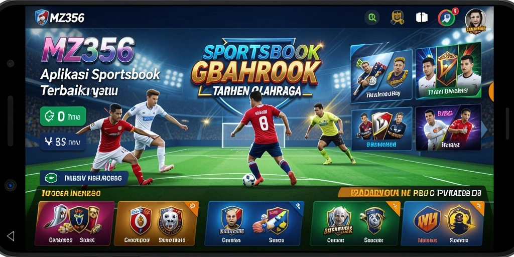 Tampilan menarik dari gameplay Sportsbook MZ356 dengan fitur taruhan langsung.