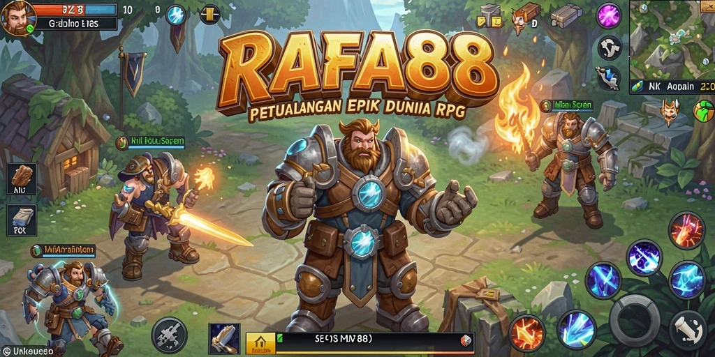 Tampilan gameplay menakjubkan dari RAFA88 dengan aksi RPG yang seru.