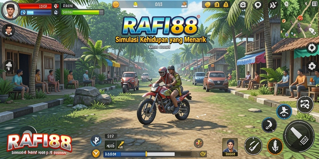 Screenshot gameplay RAFI88 yang menampilkan interaksi karakter.
