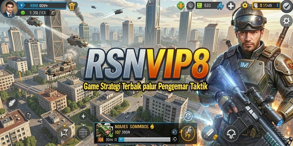 Tampilan gameplay strategis RSNVIP8 dengan pertempuran yang intens.