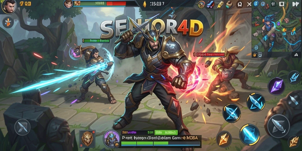 Gameplay seru SENIOR4D dengan strategi tim yang mendebarkan.