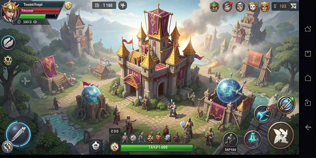 Tampilan gameplay <strong>TKP188</strong> yang menampilkan kerajaan yang berkembang dengan strategi mendalam.