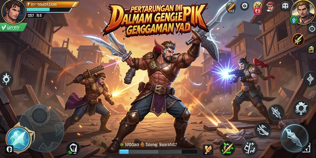 Screenshot gameplay VIO77 yang menunjukkan pertempuran mendebarkan.