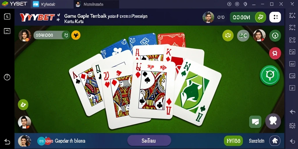 Tampilan gameplay Gaple yang menarik dan interaktif di YYBET.